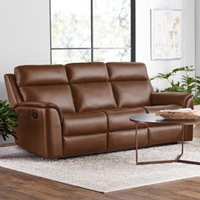 Member's Mark Lennox Leather Reclining Sofa, Assorted Colors
