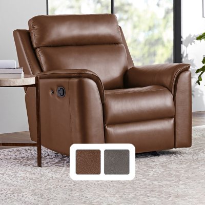 Member s Mark Lennox Leather Glider Recliner