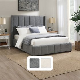 Member's Mark Harlow Upholstered Bed, Assorted Sizes & Colors