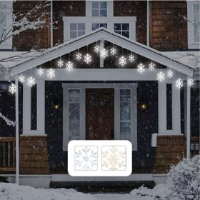 Member's Mark 16 8 Function LED Snowflake Lights (Assorted Colors)