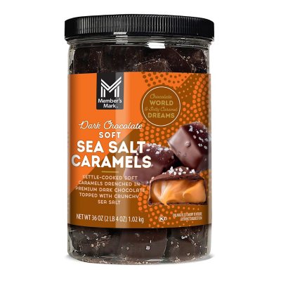 Sanders Dark Chocolate Sea Salt Caramels 36 oz., 2-pack