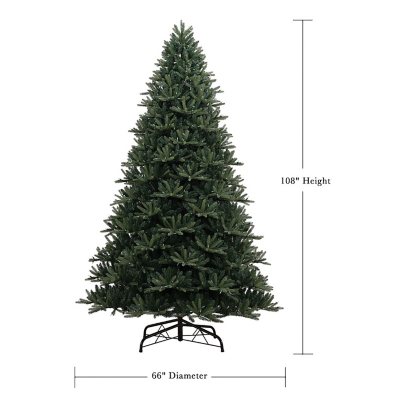 Member's Mark 9' 1,000 LED Pre-Lit Bristle Fir Christmas Tree - Sam's Club