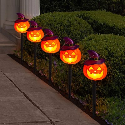 Member’s Mark Pre-Lit Pumpkin Pathway Lights, Set of 5