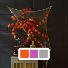 Member's Mark Oversized Pre-Lit Furry Spider, Assorted Colors