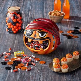 Member's Mark Halloween Ceramic Candy Bowl, Pirate