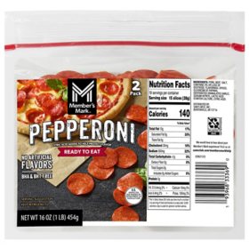 Member's Mark Sliced Pepperoni 16 oz, 2 pk. 