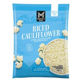 Member’s Mark Riced Cauliflower, Frozen, 12 oz., 4 pk.