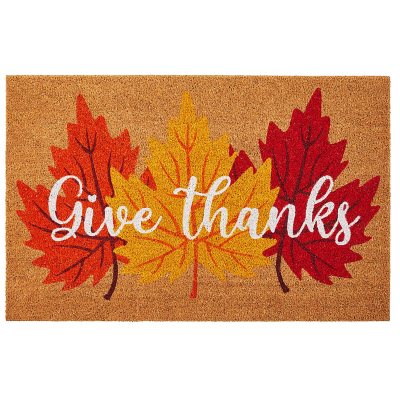 Fall Front Door Mat, Give Thanks Doormat