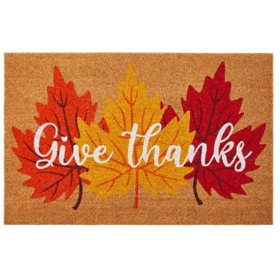Member's Mark Harvest Door Mat - Give Thanks