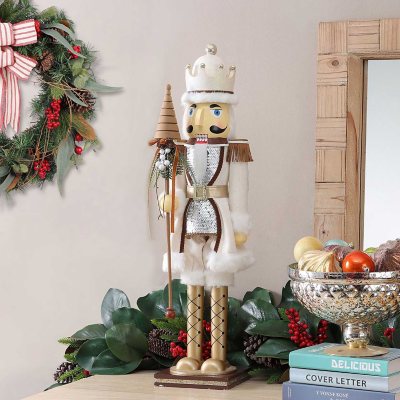 Member's Mark 32" Decorative Wooden Nutcracker (Metallic) Sam's Club