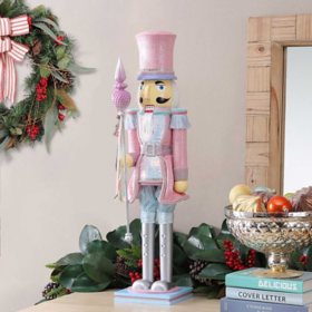 Member's Mark 32" Decorative Wooden Nutcracker (Pink)