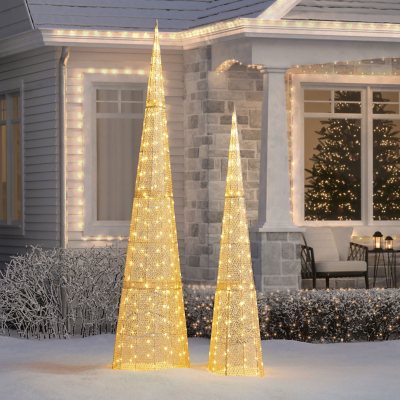 Member's Mark Pre-Lit Slim Shimmer Trees Set of 2 - Gold - Sam's Club