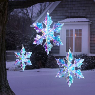 Large Paper Snowflake Ornaments (Set of 3)