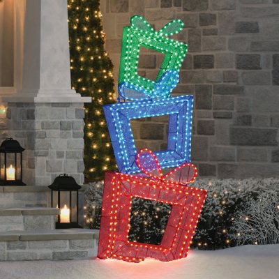 Member's Mark 5' Pre-Lit Twinkling Present Tower - Multicolor - Sam's Club