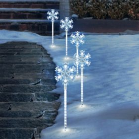 Member's Mark Snowflake Pathway LED Lights, 5ct.