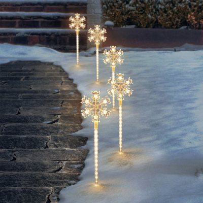 Member's Mark 5 Count Snowflake Pathway LED Lights - Warm White - Sam's ...