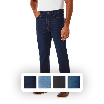 Denim & Co. Regular Easy Stretch Denim Straight Leg Jeans 