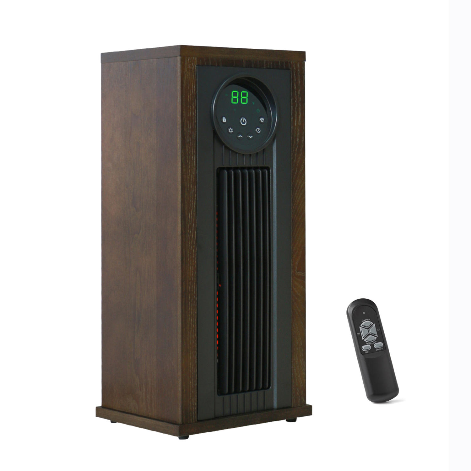 Member's Mark 23'3-Element Infrared Wood Tower Heater with UV LED Light