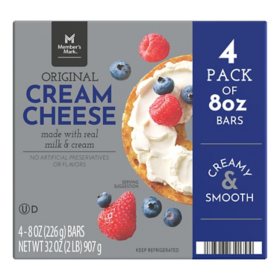 Member's Mark Cream Cheese Bar 8 oz., 4 pk.