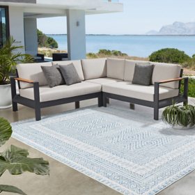 Variegated Waterproof Outdoor Rug for Patio - Yahoo Shopping