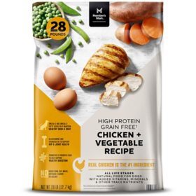 Member's Mark High Protein Grain Free Chicken + Vegetable Recipe Dry Dog Food 28 lbs.