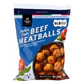 Member's Mark Italian Style Beef Meatballs, Frozen (6 lbs.)