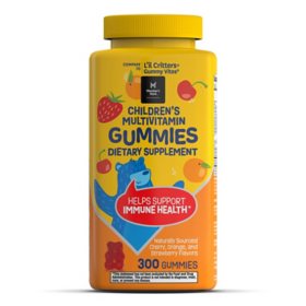 Member's Mark Children's Multivitamin Gummies, Assorted Fruit Flavors, 300 ct.
