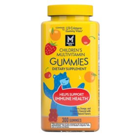 Member's Mark Children's Multivitamin Gummies, Assorted Fruit Flavors, 300 ct.