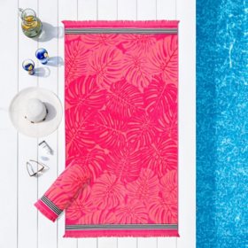 Member's Mark Oversized Fashion Beach Towel, 40" x 72", Assorted Designs (Set of 2) 