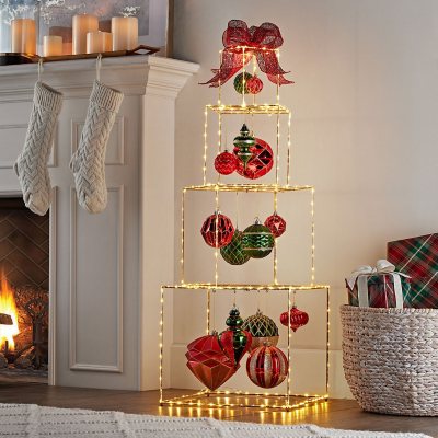 Christmas Gift Box Décor, 17 In - Christmas Night Inc.