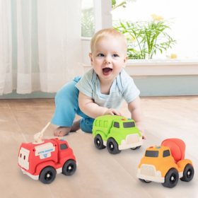 Member's Mark Wheat Straw Vehicles with Lights & Sounds 4 Pack