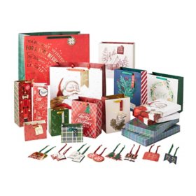 Member's Mark 32-Piece Gift Packaging Bundle - Red & Green   