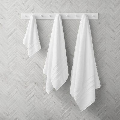 Member's Mark Hotel Premier Collection 100% Cotton Luxury Bath Towel, White