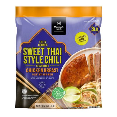 Member's Mark Sweet Thai Chili Style Chicken Breast, Frozen, 3 lbs. Sam's Club