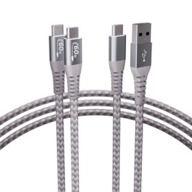 Member's Mark Type-C USB Charge & Sync 2 Pack Cables