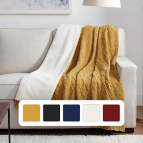 Member's Mark Chenille Faux Fur Throw, 60" x 70" (Assorted Colors)