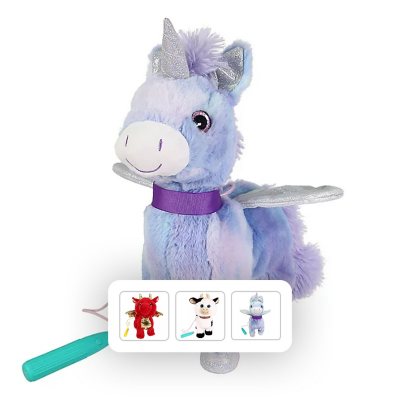 Walking 2024 plush unicorn