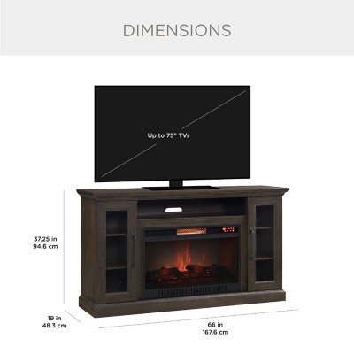 Electric fireplace tv stand deals sam's club