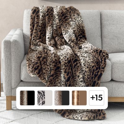 Dasher faux fur online throw