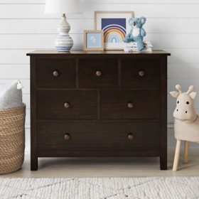 Member's Mark Tatum Collection Kids 6-Drawer Dresser, Espresso 		