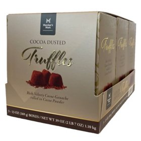 Member's Mark Cocoa Dusted Truffles, 3 pk.