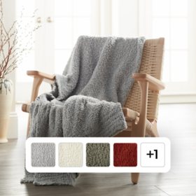 Member's Mark Luxury Premier Collection Soft Textured Throw (Assorted Colors)