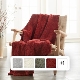 Member's Mark Luxury Premier Collection Soft Textured Throw, Choose Color
