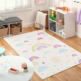 Member's Mark Everwash Washable Kids' Activity Area Rug, Assorted Colors & Sizes 