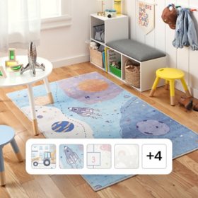 Member's Mark Everwash Washable Kids' Activity Area Rug, Assorted Colors & Sizes 