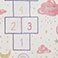 Pink Hopscotch, variant on Member's Mark Everwash Washable Kids' Activity Area Rug, Assorted Colors & Sizes
