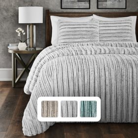 Member's Mark Faux Fur Comforter Set, Assorted Sizes