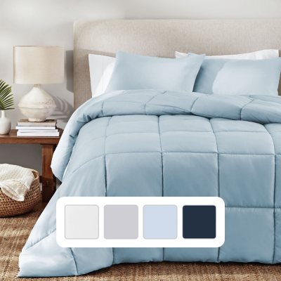 Member's Mark Down Alternative Comforter Set -Blue Crest-Twin/Twin XL:- Blue Crest, Twin/Twin XL
