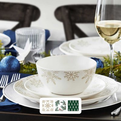 Christmas dinnerware sets outlet for 12