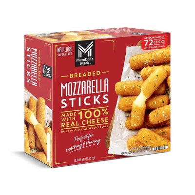 Member's Mark Breaded Mozzarella Sticks, Frozen, 72 ct. Sam's Club